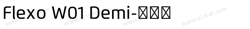 Flexo W01 Demi字体转换